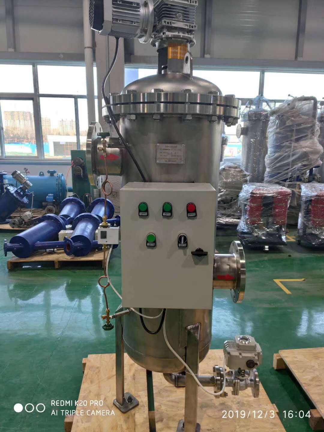 100立方每小時刷式自清洗過濾器